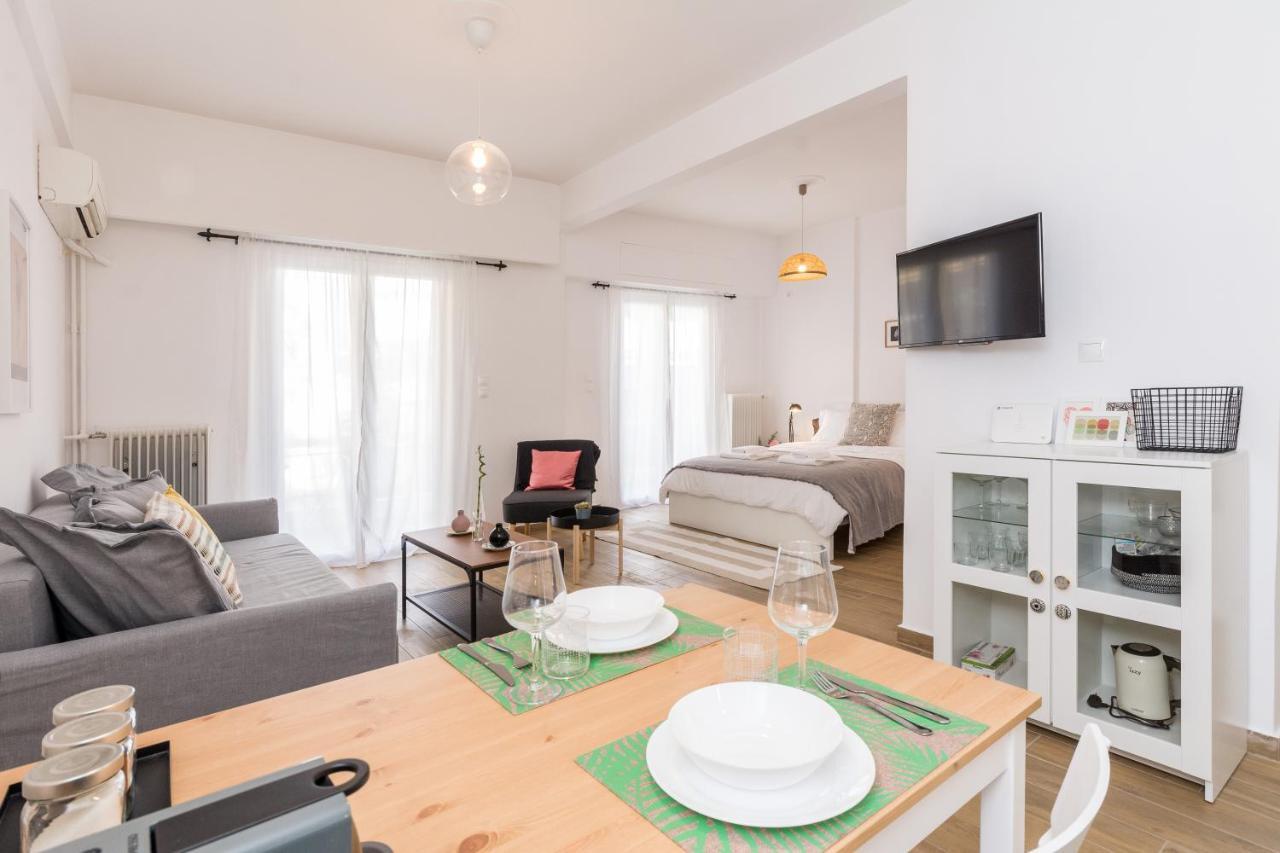 Wide Comfy Studio Apartment Centrally Located In Thissio Athene Buitenkant foto